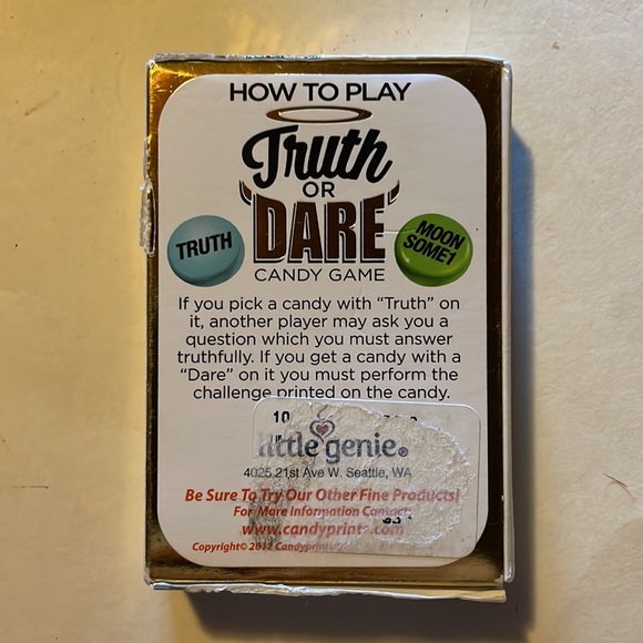 Candyprints Truth or Dare Adult Candy Game - Picture 2 of 4